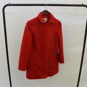 Jessica Day Red Pea Coat